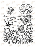 Flower Meadow Butterflies