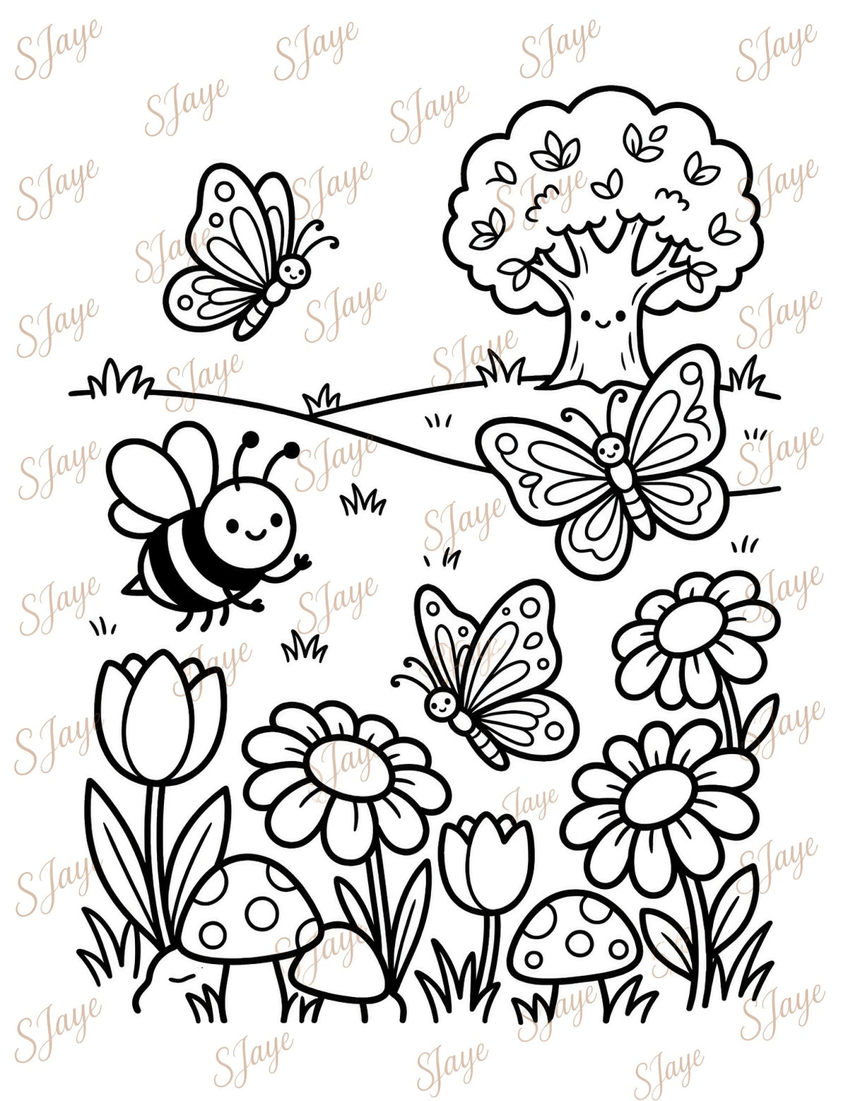 Flower Meadow Butterflies