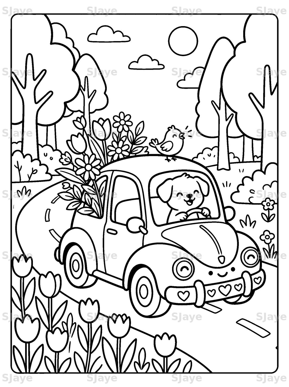 Cozy Forest Cuties Coloring Book