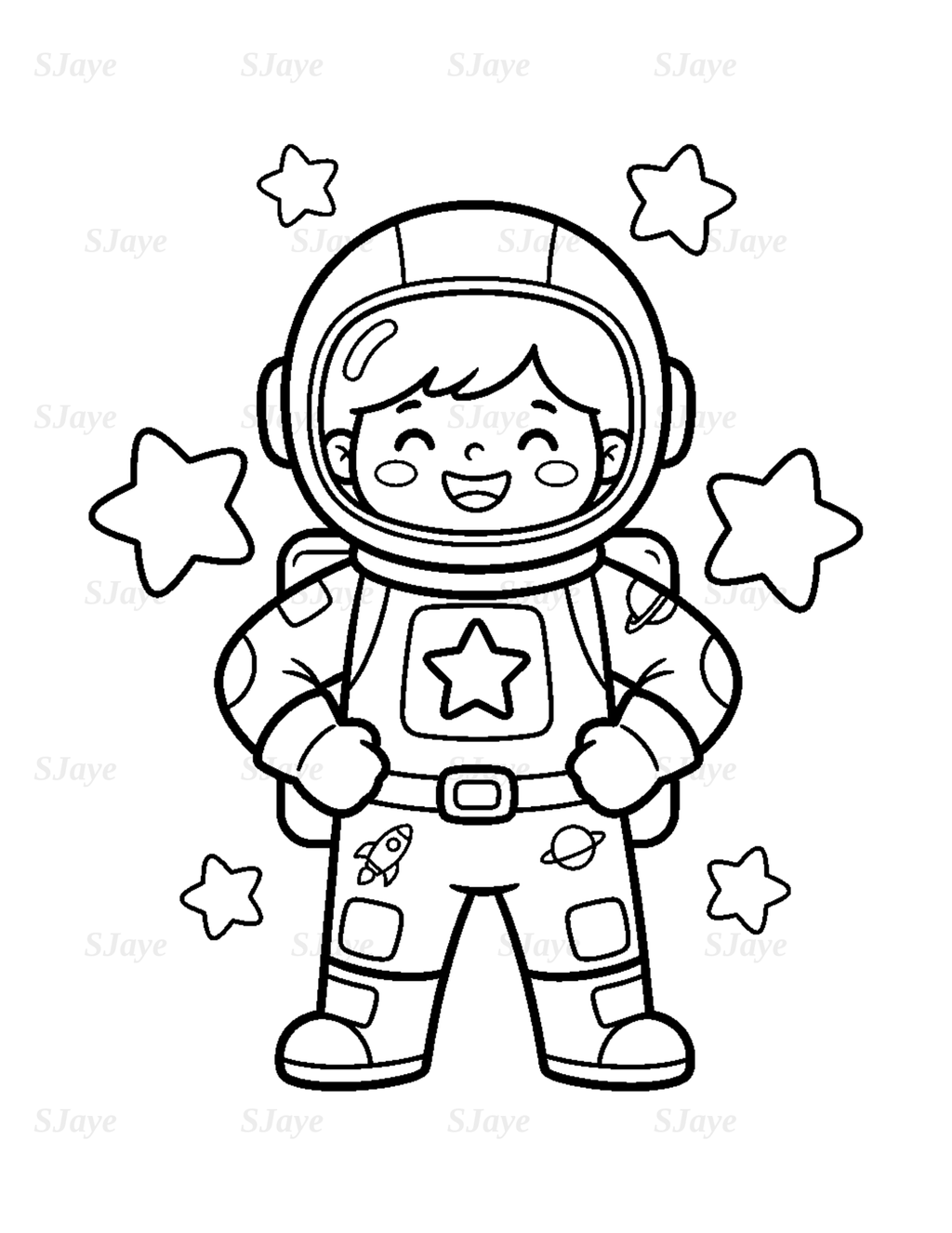 Cozy Space Heroes — Coloring Book