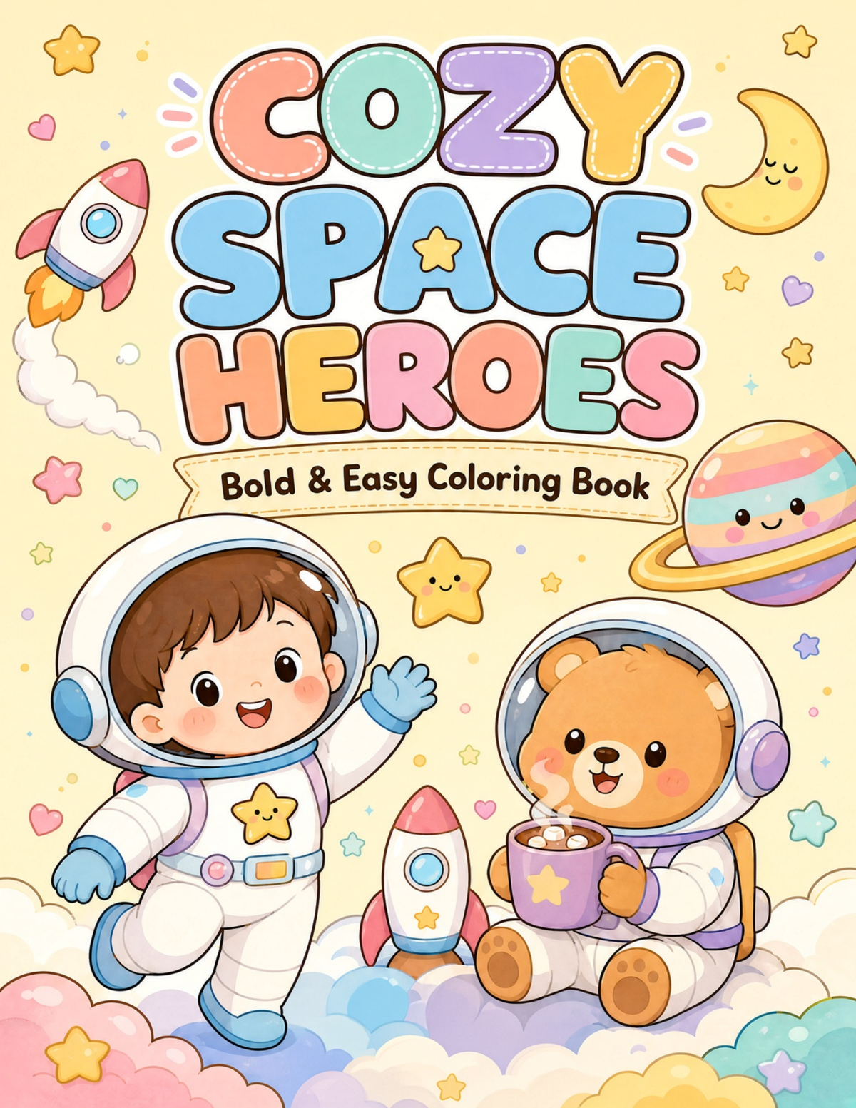 Cozy Space Heroes — Coloring Book